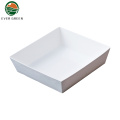 Disposable Paper Sushi Salad Snack Tray Food Packaging